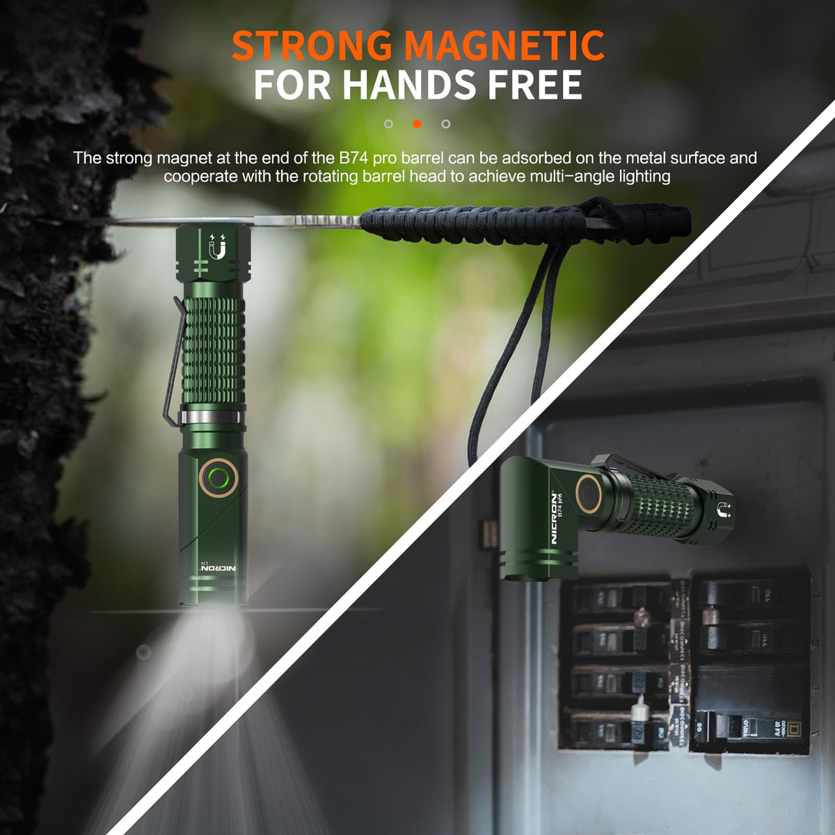 NICRON L74 compact EDC design fits easily in pockets.