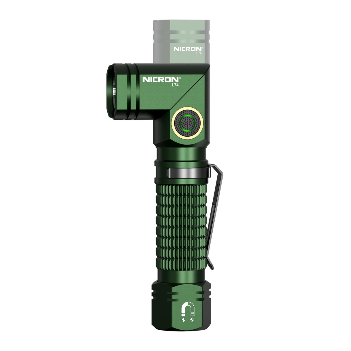 NICRON L74 flashlight with a 1000-lumen beam for outdoor visibility.