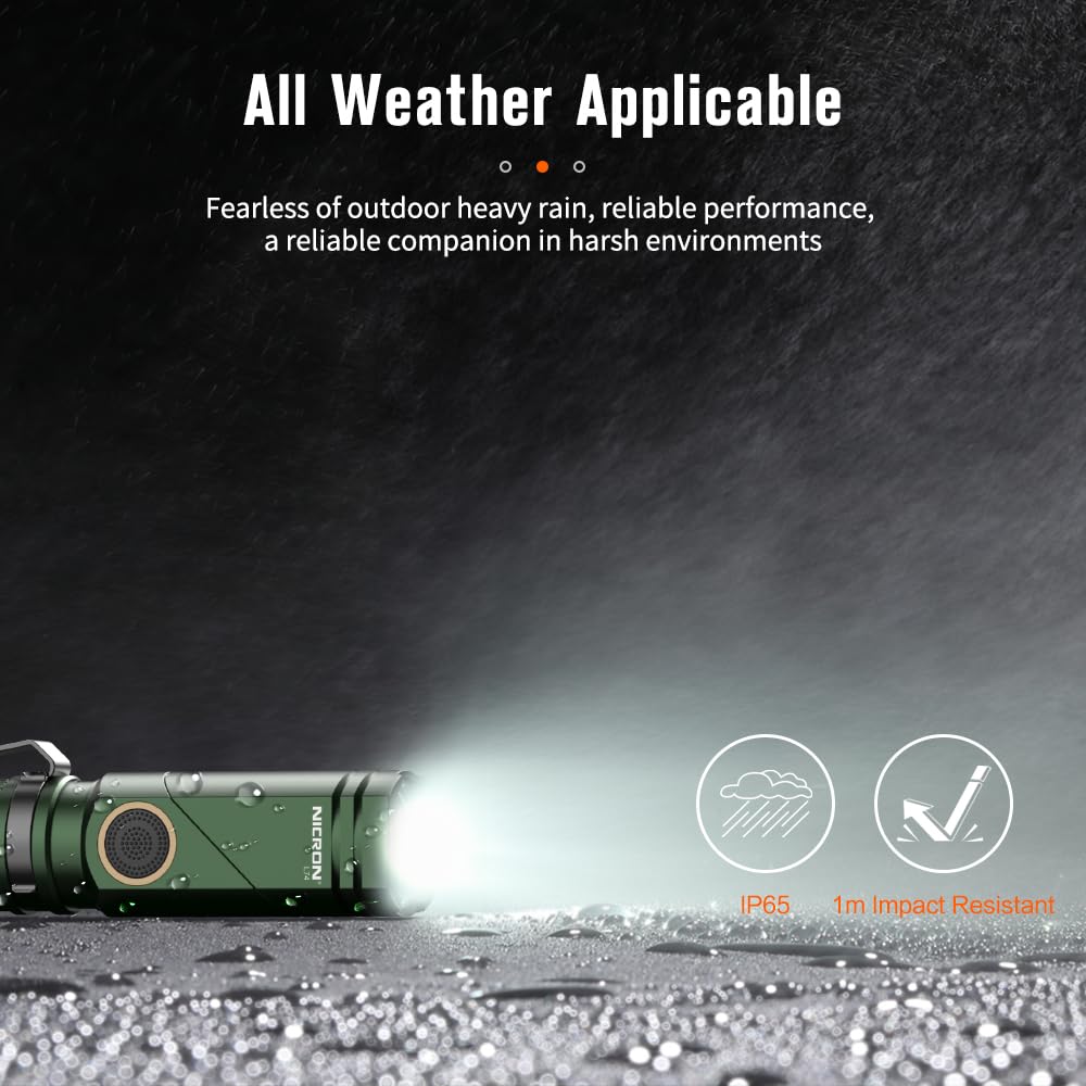 NICRON L74 USB-rechargeable battery for convenient charging.