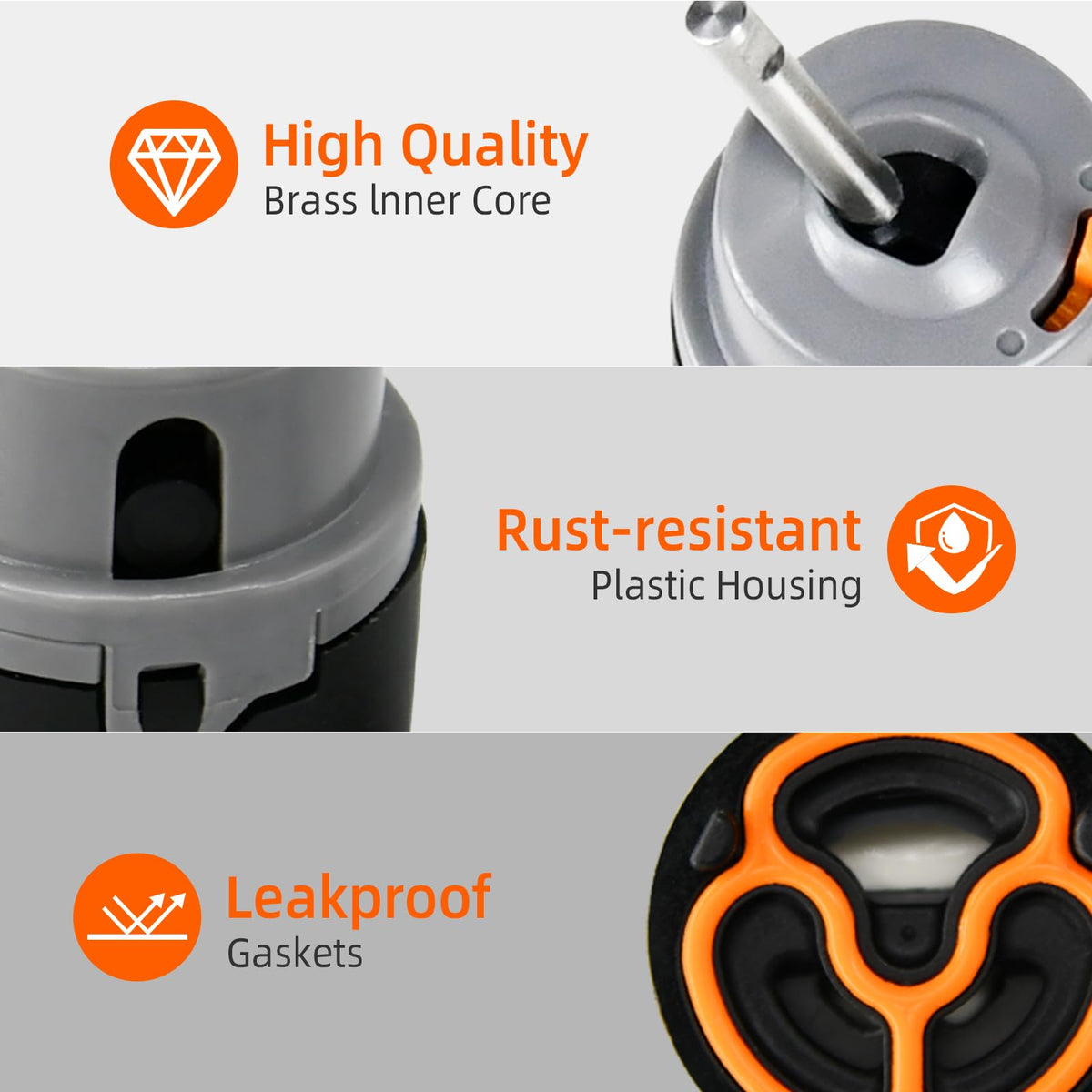 Compatibility covers many DST faucet models for easy swaps.