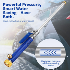 NIEFARG Jet Hose Nozzle quick installation on standard hoses for easy setup.