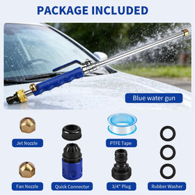 NIEFARG Jet Hose Nozzle leak-proof connection with O-rings maintains steady pressure.
