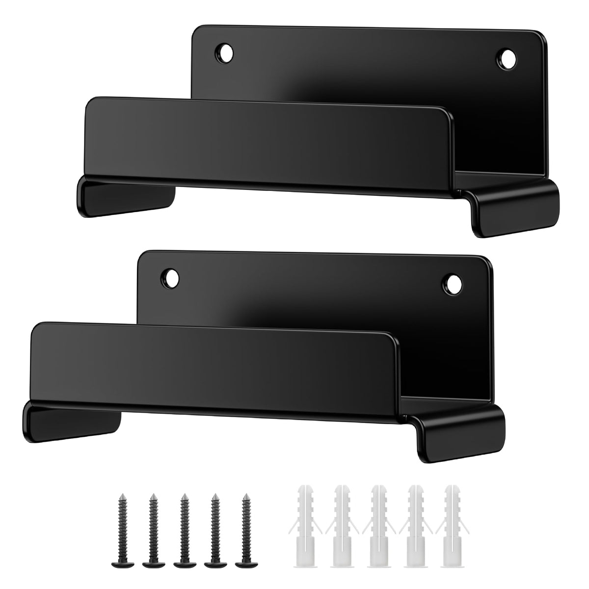 Niffgaff ladder hooks for garage wall 2-pack keeps bulky ladders off the floor.