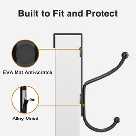 Rust-resistant coating keeps the black finish in kitchens or bathrooms