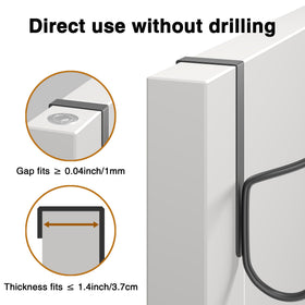 Heavy-duty alloy hook set supports up to 80 lbs for coats and bags