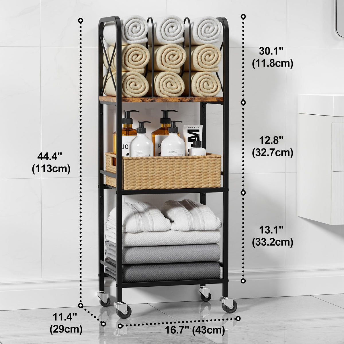 niffgaff poolside storage rack suitable for towels and blankets