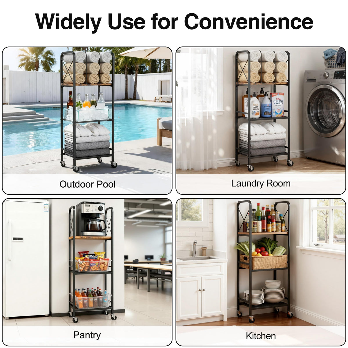niffgaff rolling bathroom organizer fits towels and toiletries