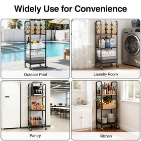 niffgaff rolling bathroom organizer fits towels and toiletries