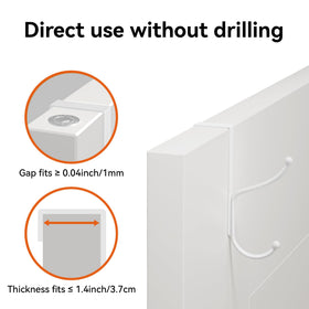 Niffgaff rust-resistant coating keeps hooks looking new in humid spaces.
