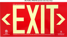 NightBright single-sided exit sign suitable for wall mounting.