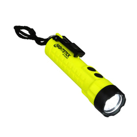 Nightstick XPP-5422GMX front view, compact dual-light design for precise inspection