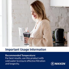Nikken PiMag Waterfall setup provides consistently fresh water for daily meals.
