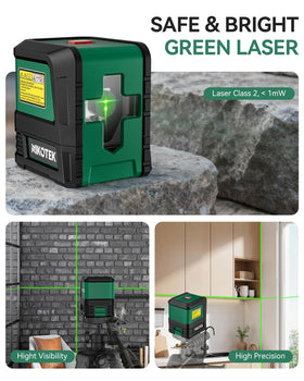 Nikotek Laser Level includes carry bag and manual for easy on-site setup.
