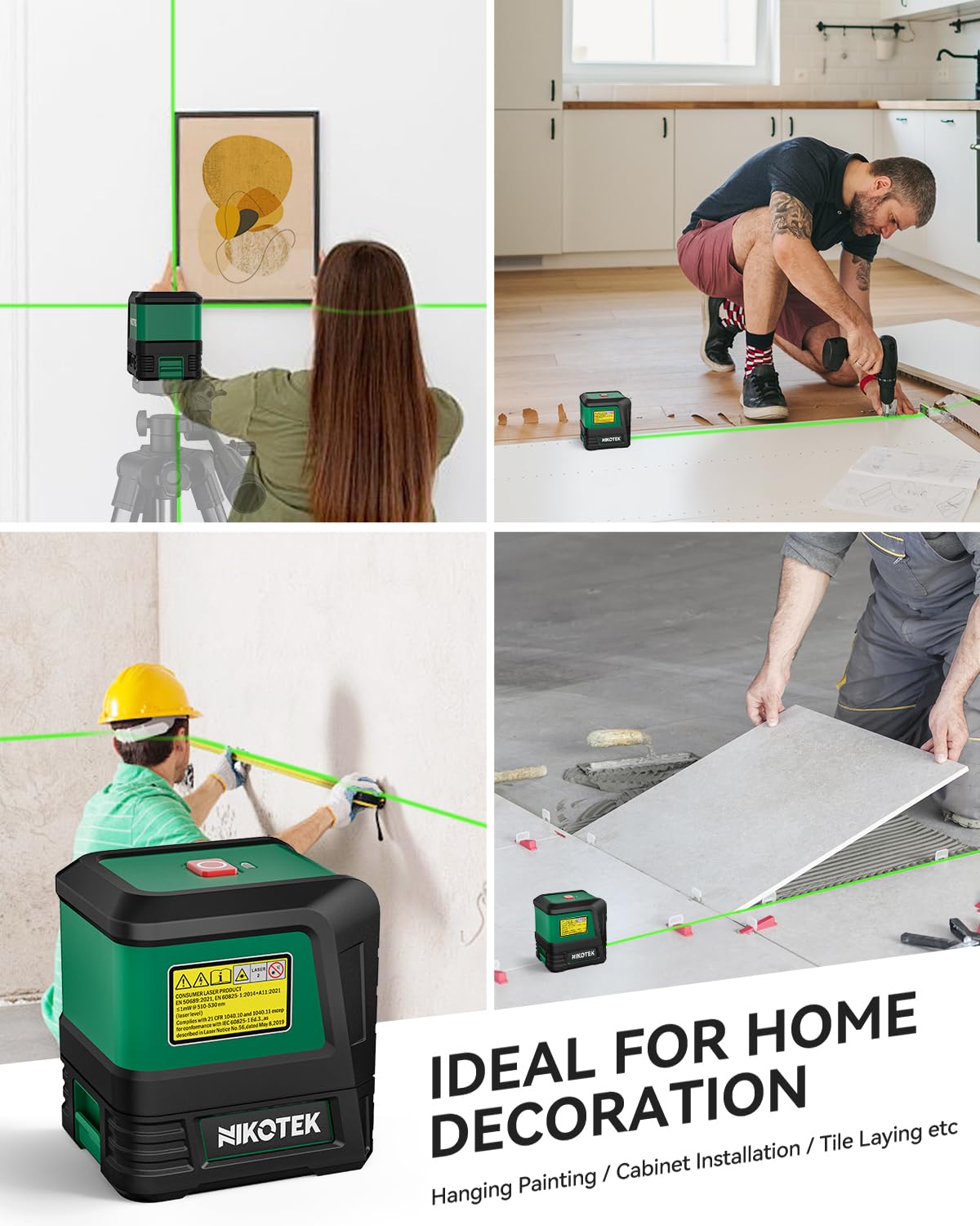 Nikotek Laser Level compact kit ready for DIY projects and professionals.