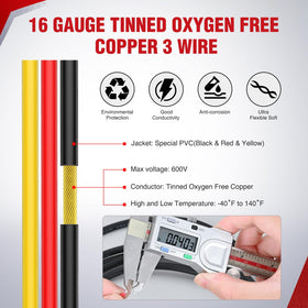 Nilight oxygen-free tinned copper wire offers stable conductivity and oxidation resistance