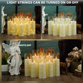 Nimiko battery-operated candles provide cordless placement for flexible décor