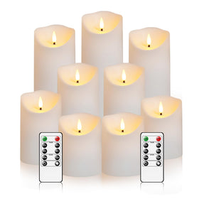 Nimiko flameless candles with remote set for effortless ambiance
