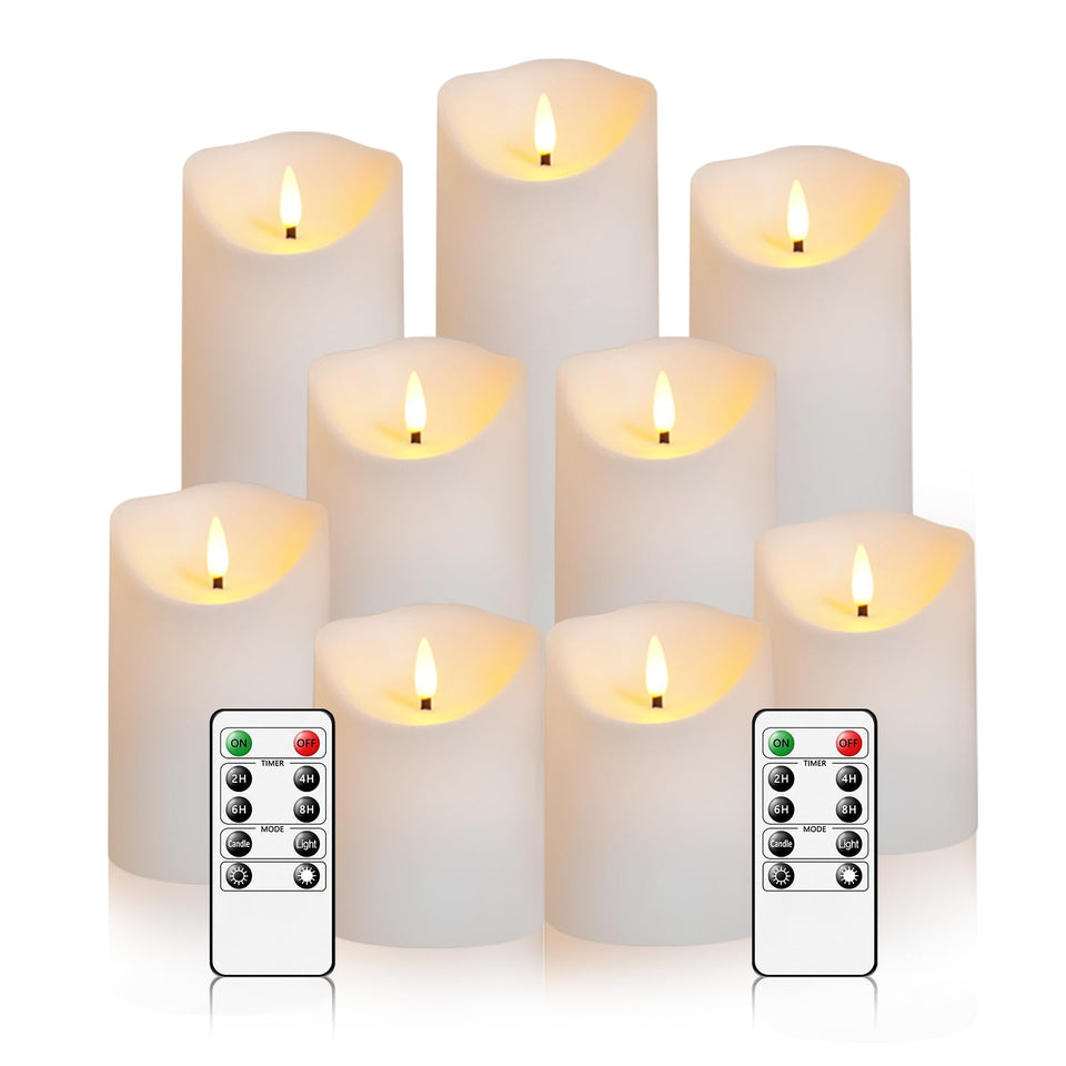 Nimiko flameless candles with remote set for effortless ambiance