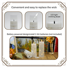 Nimiko LED candle remote control adds easy brightness and timer customization.