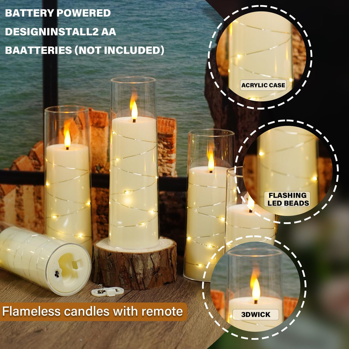 Nimiko multi-height candles enable dynamic centerpieces on any surface