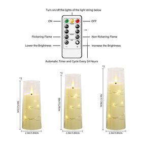 Nimiko LED candles with remote control for effortless mood lighting