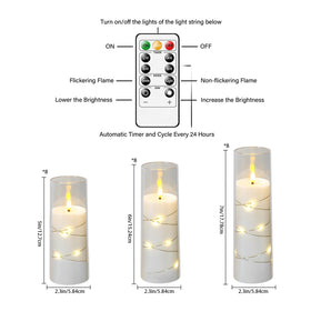 Nimiko LED candles with remote control for easy mood lighting.