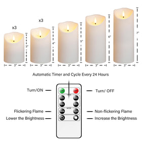 Nimiko pillar candles in varied heights create layered decor