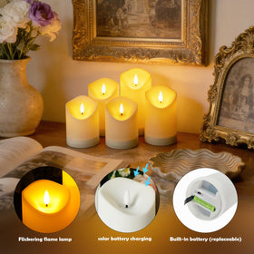 Nimiko candle battery compartment close-up for maintenance