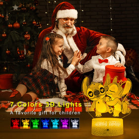 NINE SQUARE EGOU bedside night light with seven colors for cozy evenings.