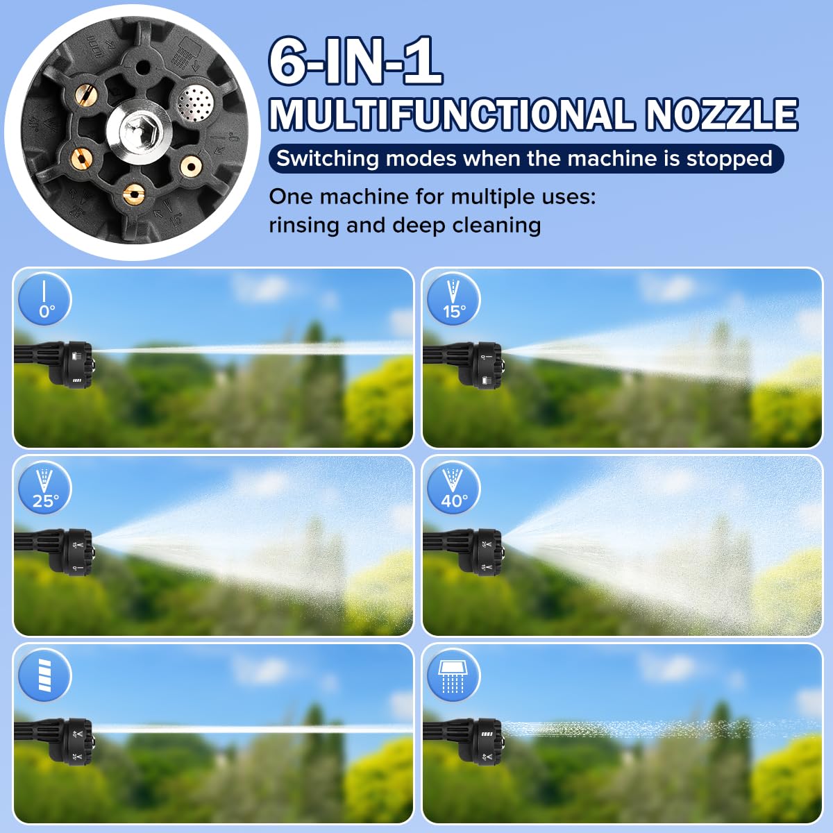 Ninjori water-source suction setup for flexible cleaning locations