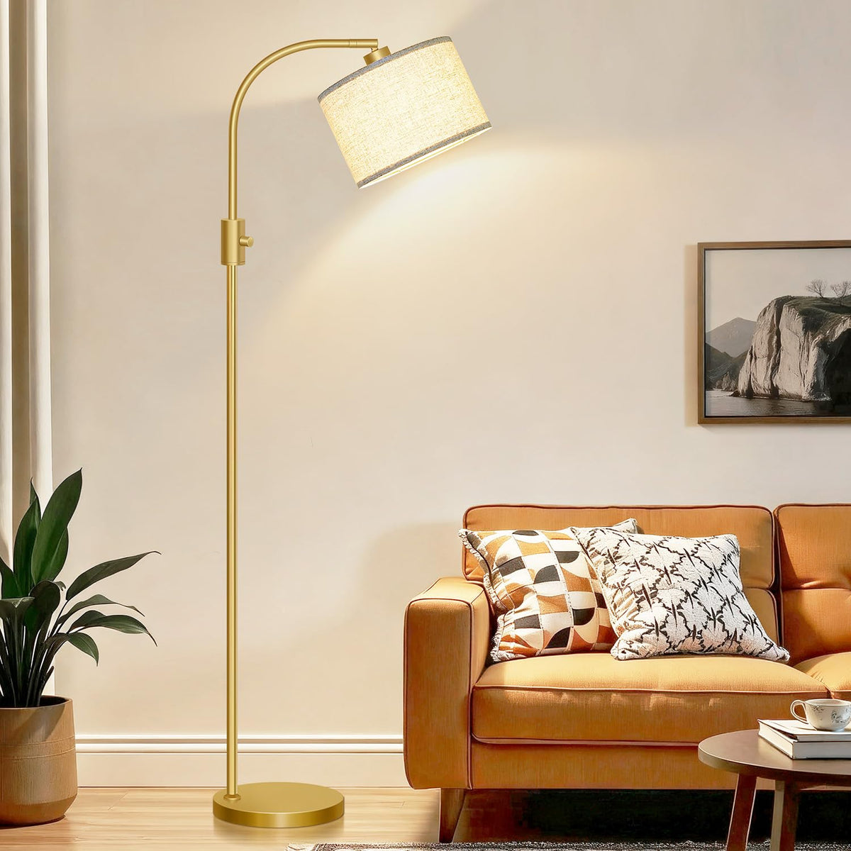 Nintiue includes 1200 lumen LED bulb for bright, cozy illumination