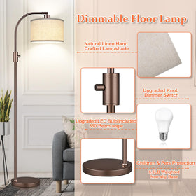 Nintiue lamp includes 1200 lumens LED bulb delivering bright yet soft illumination