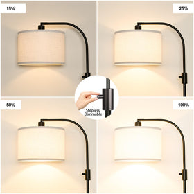 Nintiue lamp head rotates 360 degrees for flexible reading and workspace lighting.