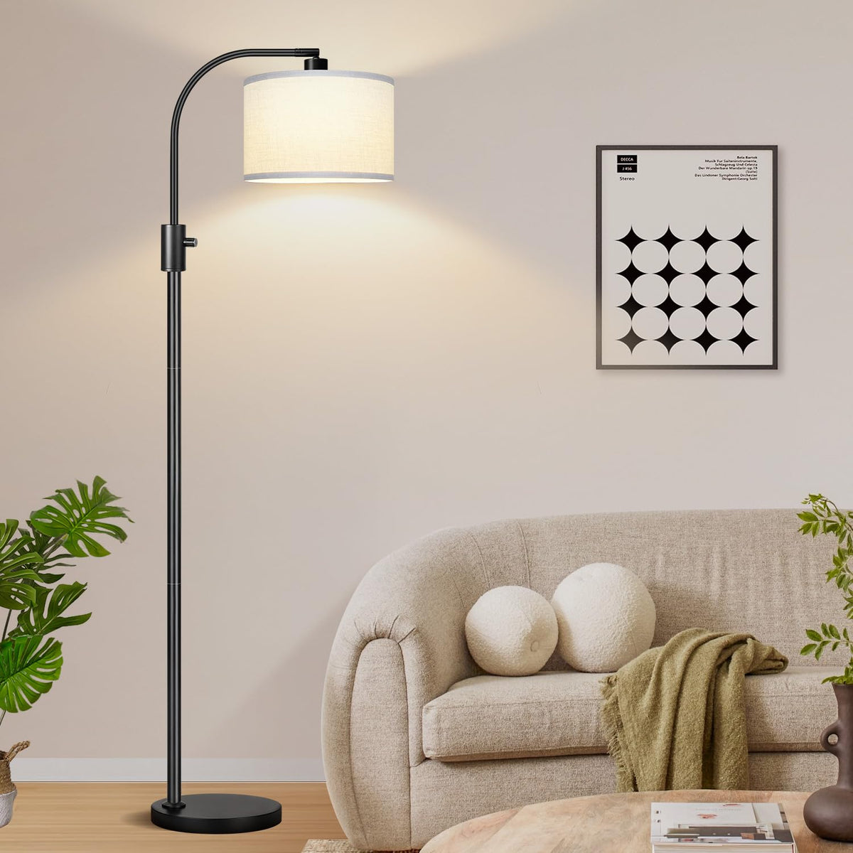 Nintiue corner-friendly design fits living rooms, bedrooms, or study corners.