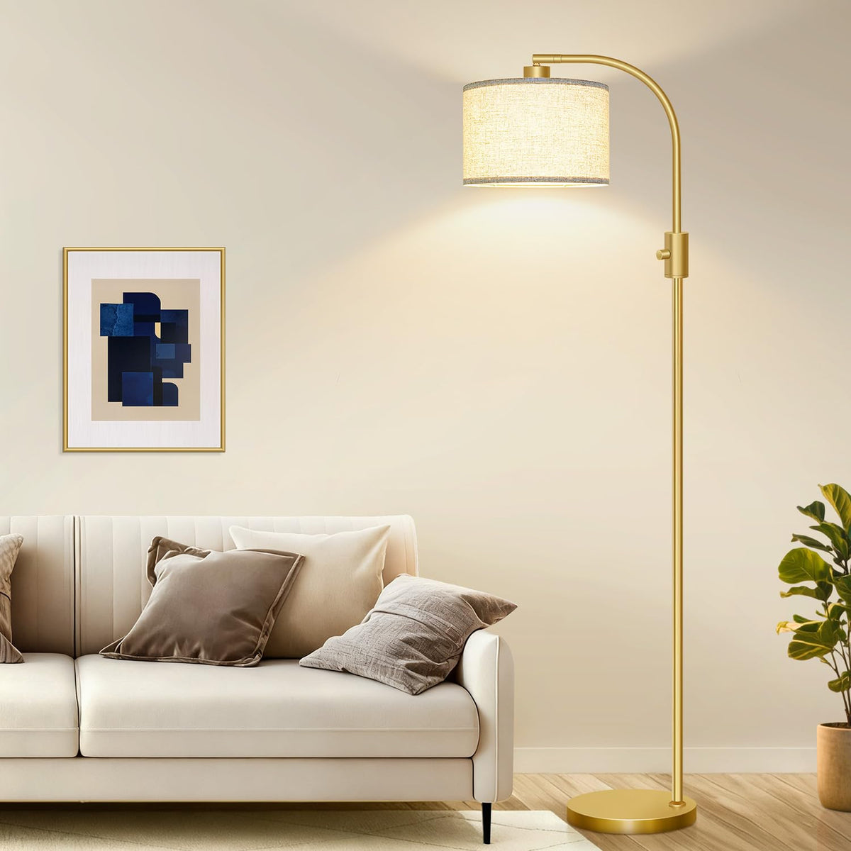 Nintiue corner floor lamp suits living rooms, bedrooms, and offices