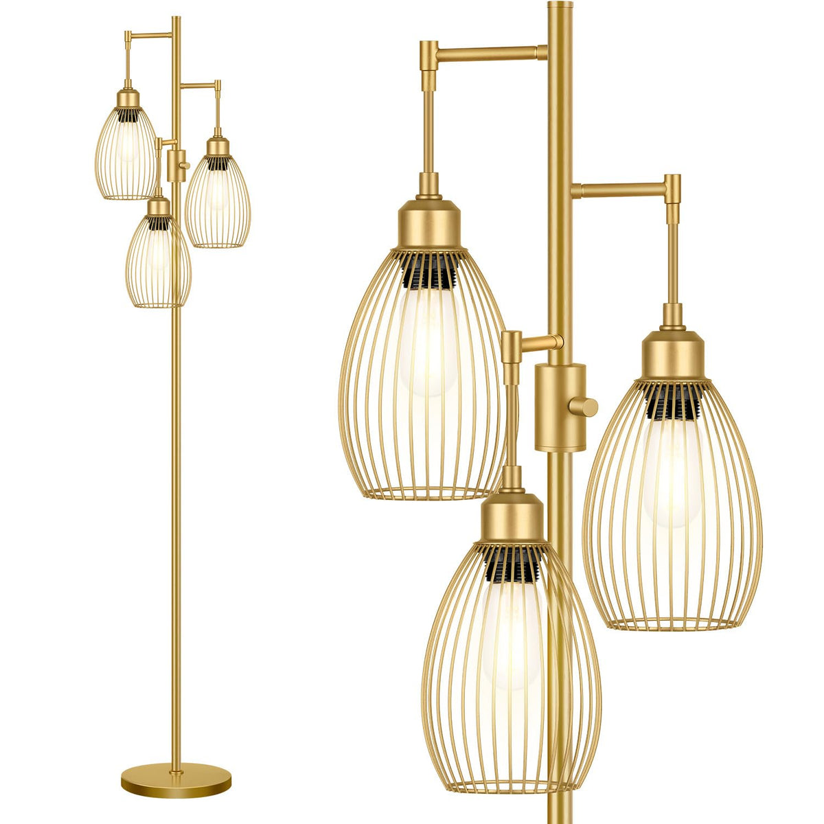 Nintiue dimmable floor lamp stands tall at 70 inches for versatile lighting