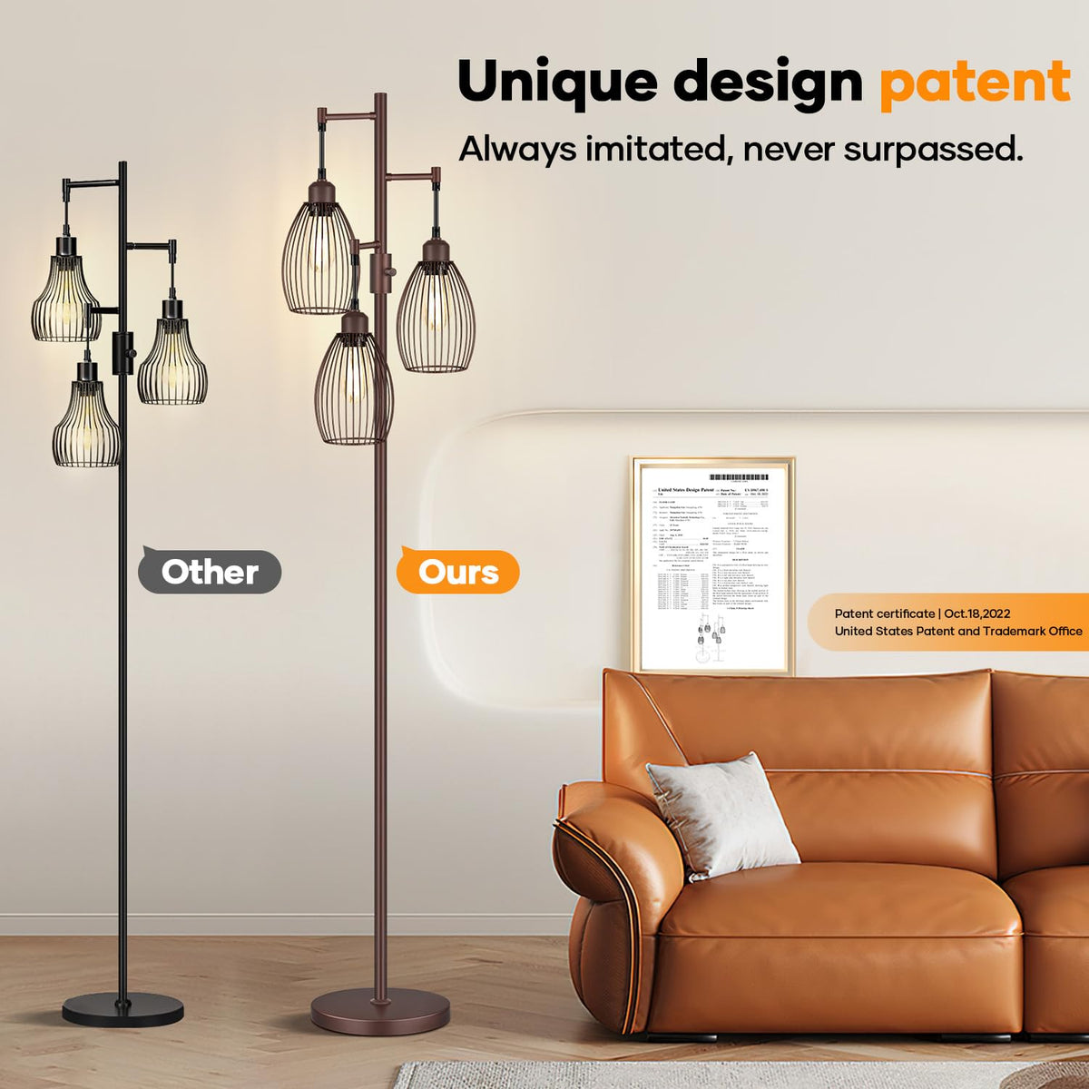 Nintiue matte brown finish adds farmhouse-industrial style to any room.