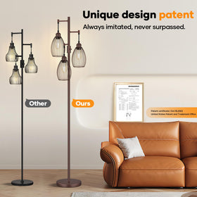 Nintiue matte brown finish adds farmhouse-industrial style to any room.