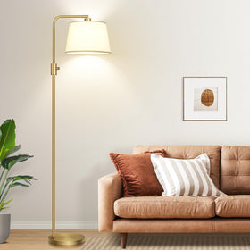 Nintiue floor lamp with sturdy base preventing tipping for safety.
