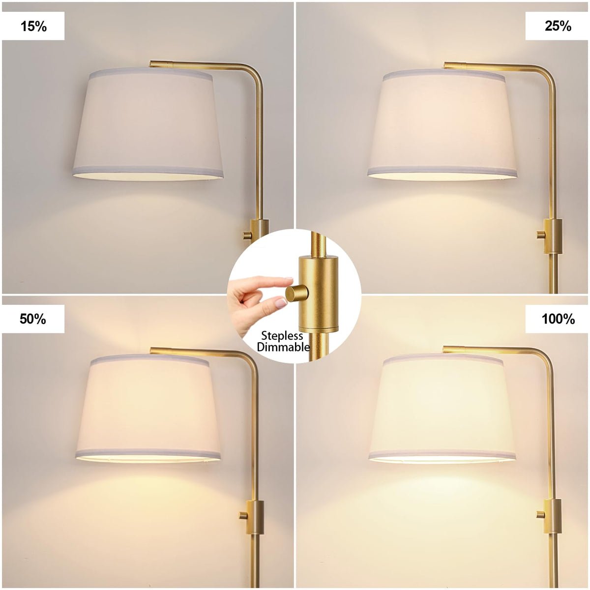 Nintiue lamp with tilt-head for precise light direction and tasks.