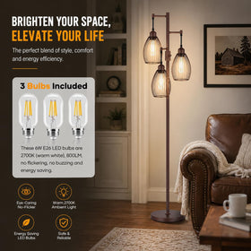 Nintiue warm white LEDs create cozy living room ambiance.