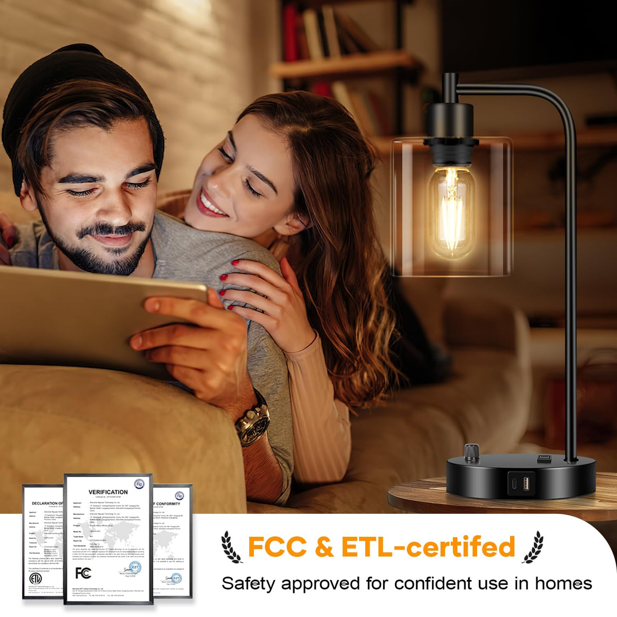 Nintiue warm 2700K light from included bulb for cozy evenings