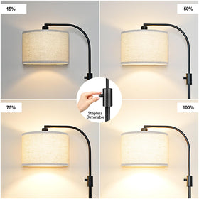 Nintiue lamp with rotating head adapts for reading or relaxing.