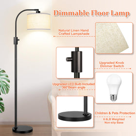 Nintiue included LED bulb delivers steady, eye-friendly illumination.