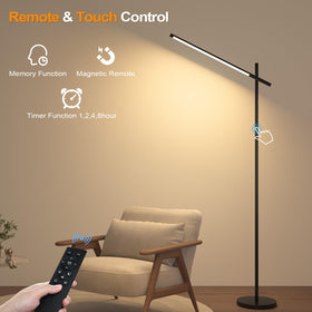 Nintiue LED corner floor lamp anti-tip stable base for safety