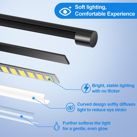Nintiue LED corner floor lamp easy-assembly base for quick setup