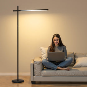 Nintiue LED corner floor lamp ideal for living room and office spaces