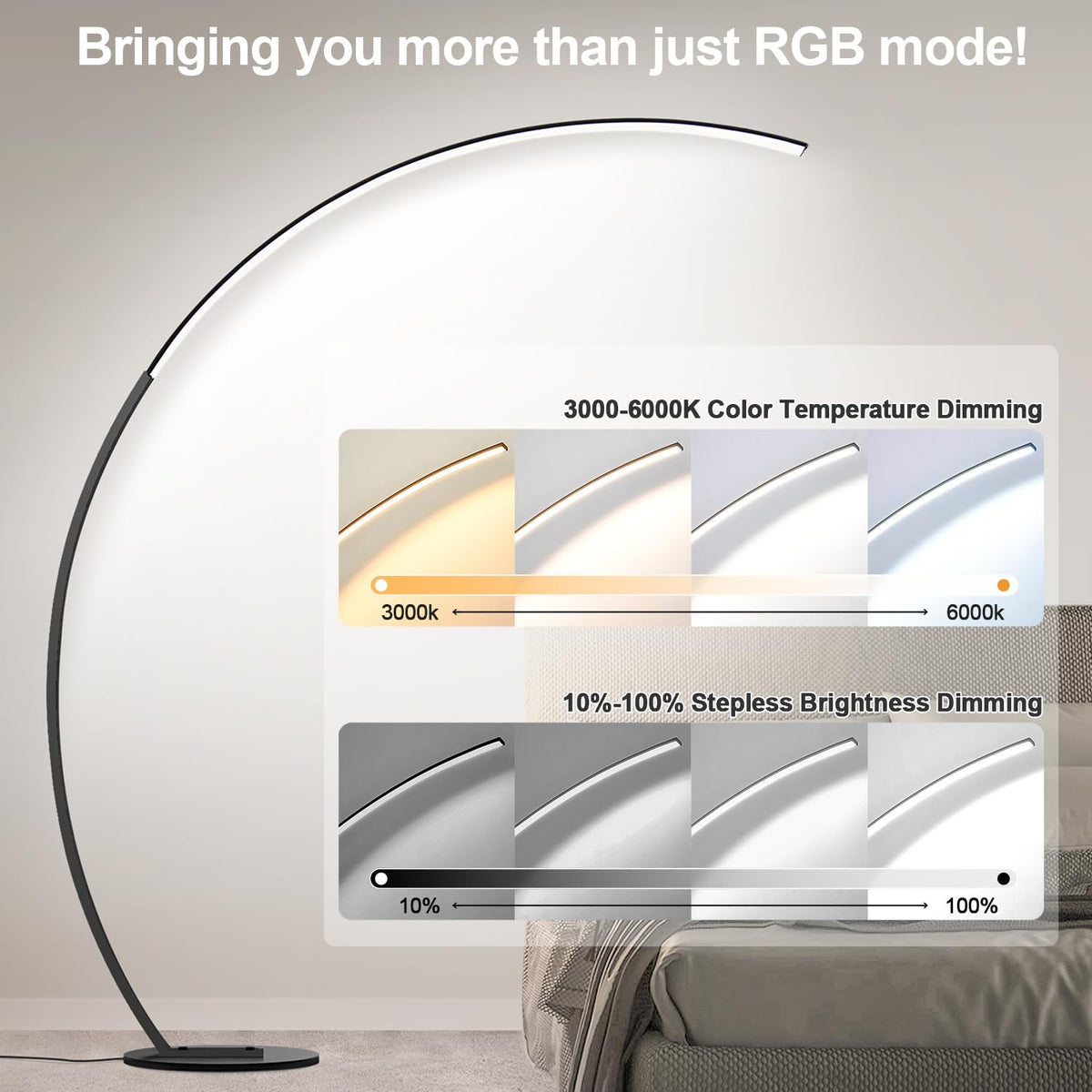 Nintiue RGB floor lamp app control for personalized lighting scenes