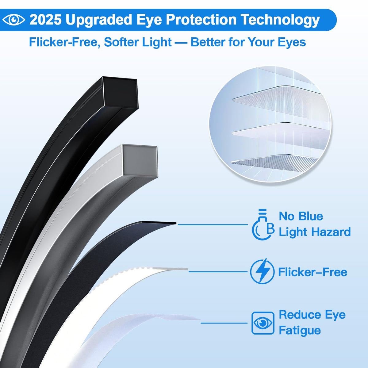 Nintiue floor lamp scene modes for movie night or party