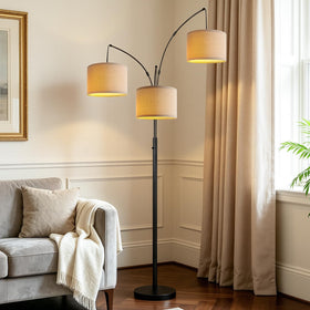 Nintiue tall floor lamp fits beside furniture with steady, safe illumination.
